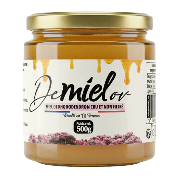Miel de Rhododendron en pot 500g Miel de Rhododendron en pot 500g