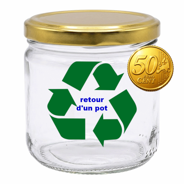 unnamed-(8) Retour d'un pot de miel vide de 250g ou 500g